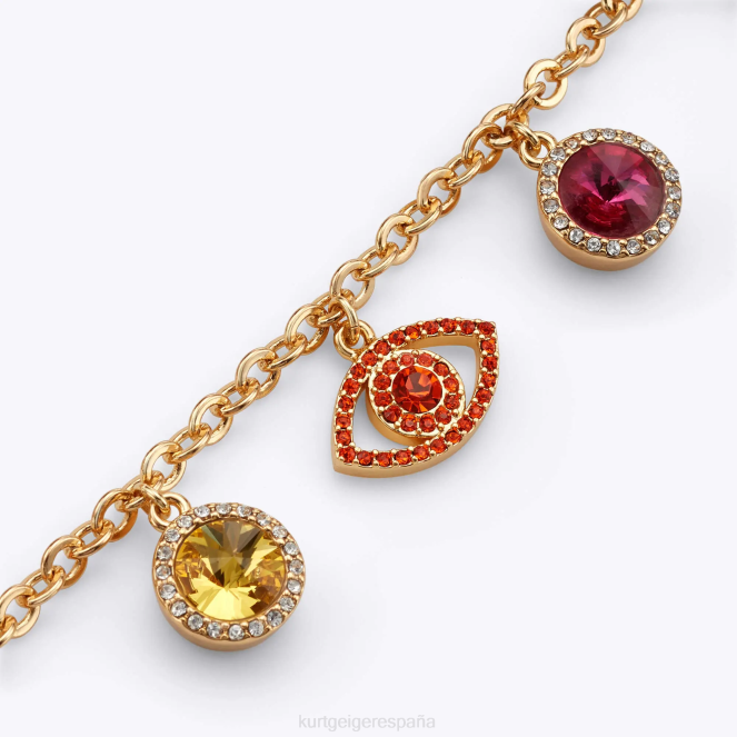 Kurt Geiger mujer pulsera de cristal del mal de ojo de Londres 2LPR588 | accesorios oro